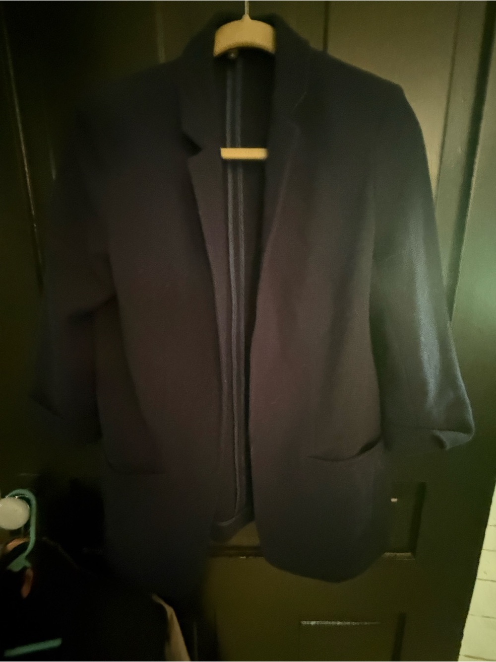 Express Women's Dark Navy Open-Front Blazer